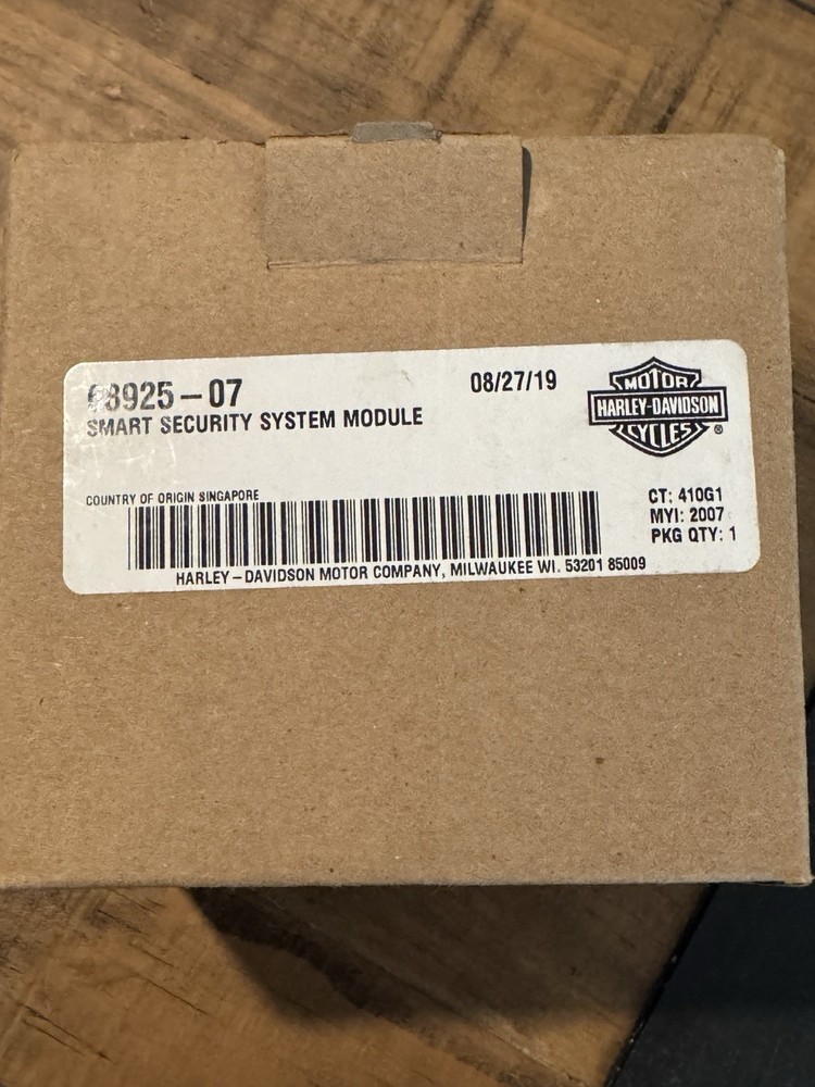 Harley Davidson Smart Security System Module No Fob, Only What is Pictured