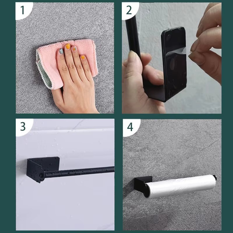 Kitchen Towel Holder Under Sink Organizer Storage Rack