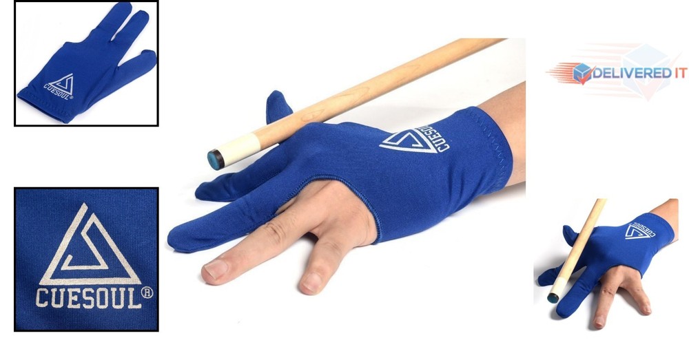 Quality 3-Finger Billiards Gloves - Breathable & Comfortable 10-Pack