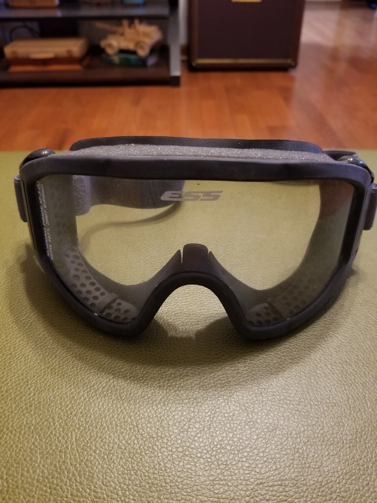 ESS Tactical Protective Goggles Gray Frame with Clear Lenses