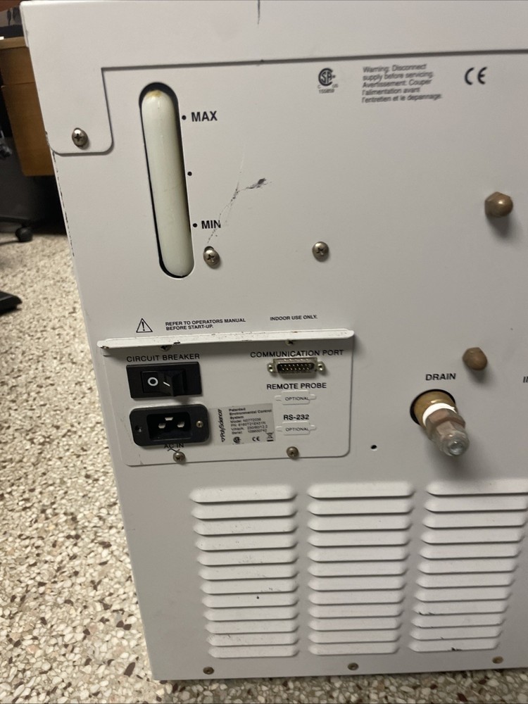 polyscience chiller Model No772036 Environmental Control System