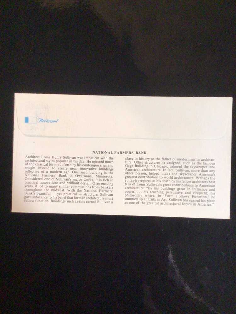 US FDC #1931 Architecture In The US