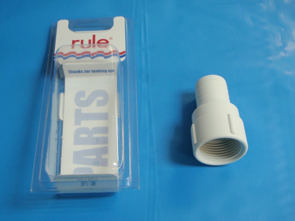 HOSE FITTING 1" NPSM THREAD 1" HOSE BARB PORT 29 1206R STRAIGHT RULE BILGE