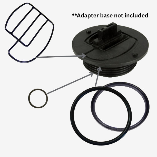 LEAK REPAIR KIT FOR FLECK 2510 AND 2510SXT CONTROL VALVE base seal oring slip