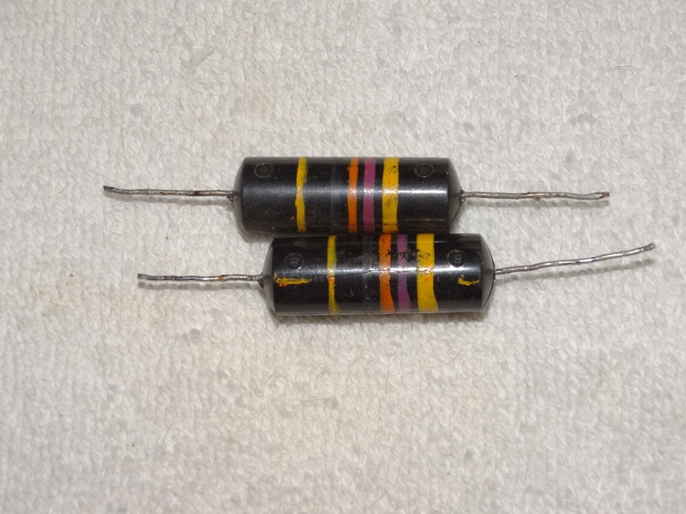 2 - Sprague Bumble Bee Capacitor Pulls .047 400volt  *Vintage* #1