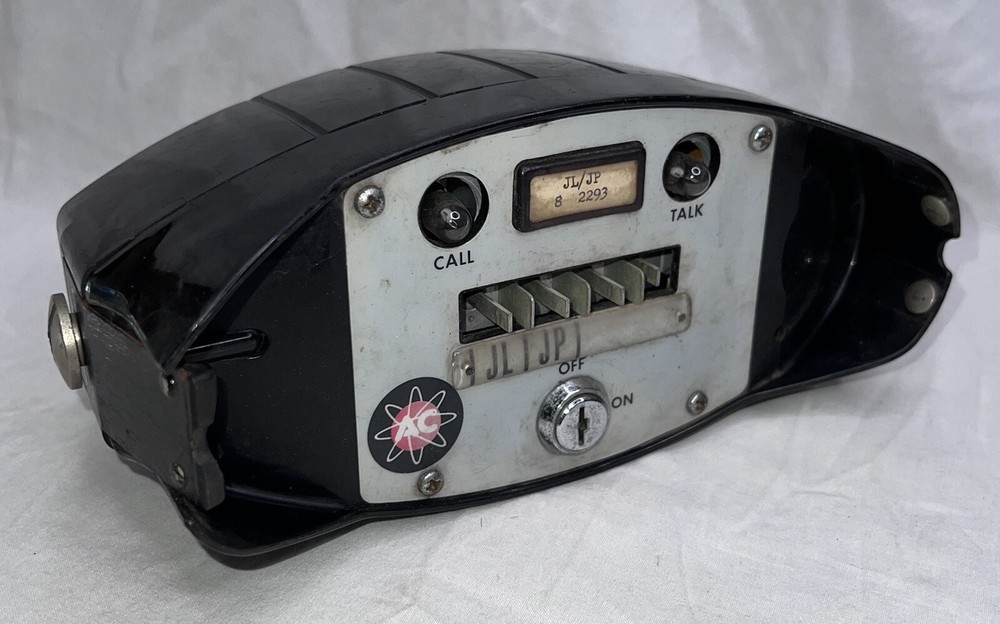 Old Car Telephone, AC,  No Reveiver. Parts Only. Untested!