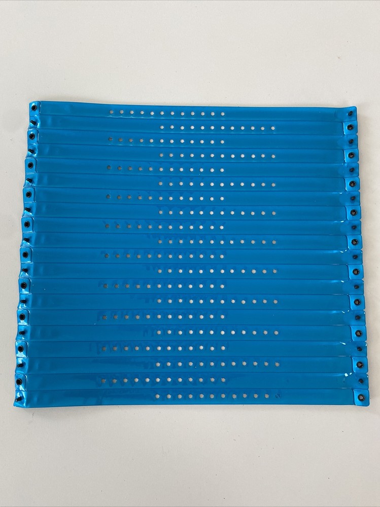 PDC vipBAND 500 Count Wristbands Access and Crowd Control Electric Blue