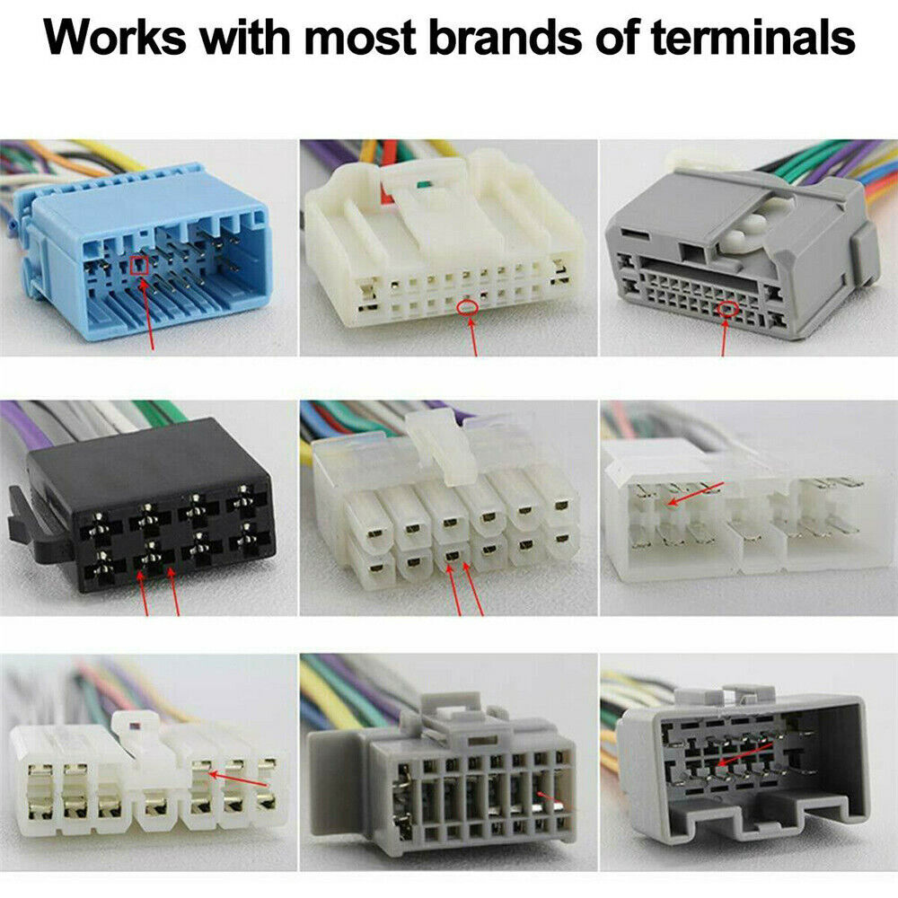 Terminal Removal Tool Kit for Car Wire Connector Pin Release Key Extractor Tools