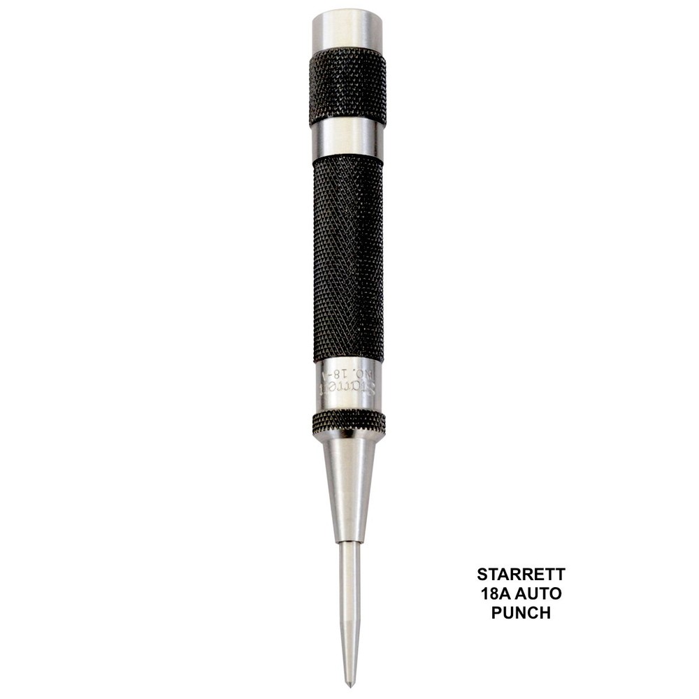 STARRETT 5" AUTOMATIC CENTER PUNCH # 18A - NEW