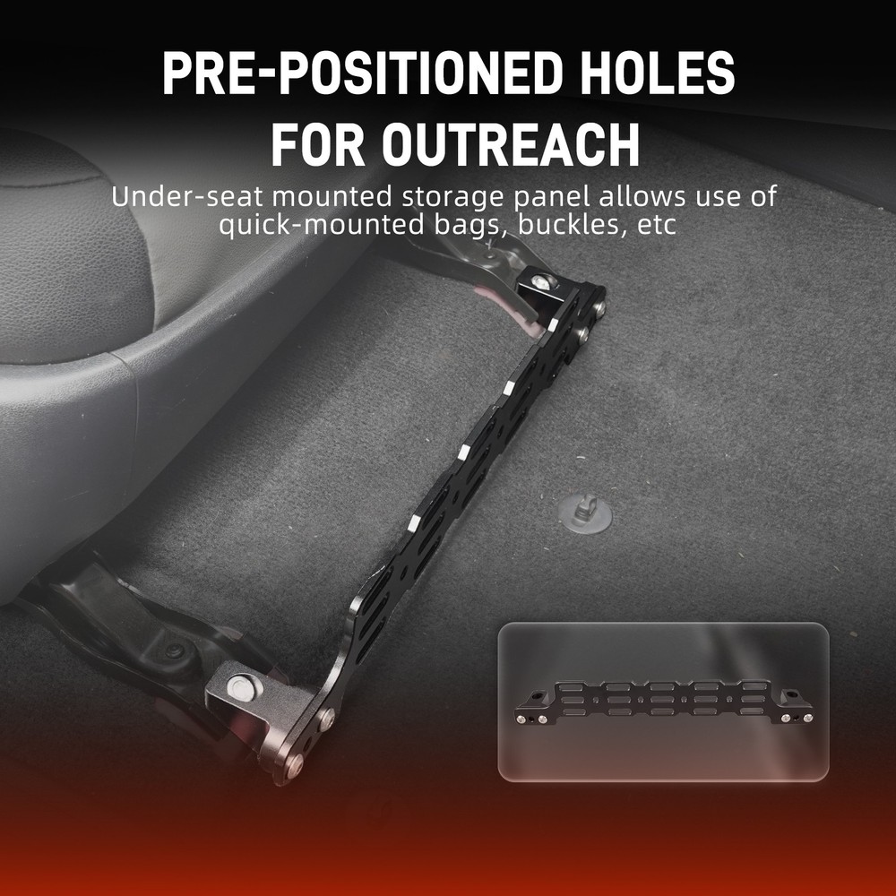 Car Front Seat Storage Bracket Multi Mount Panel For Toyota 4Runner 2014-2024