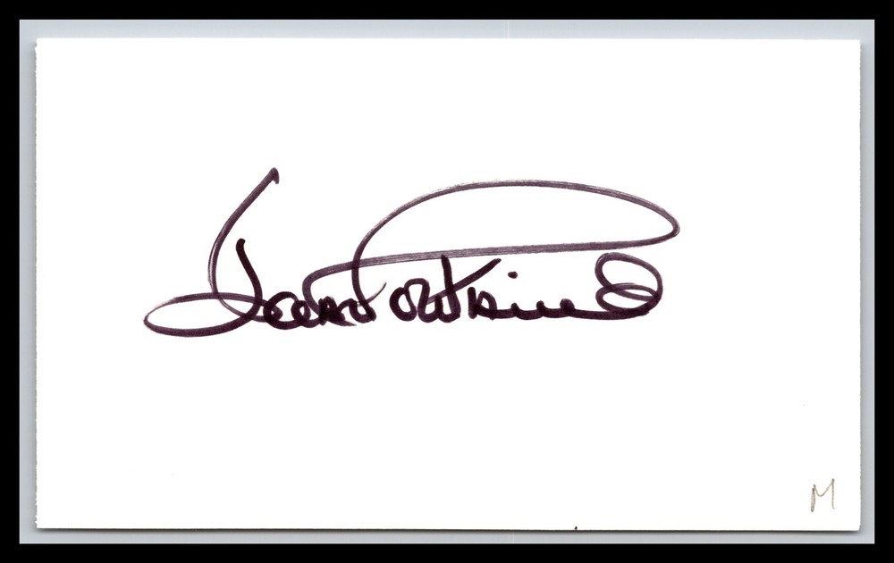 Joan Fontaine - Actress - 3x5 Card - Signed / Autograph (m)