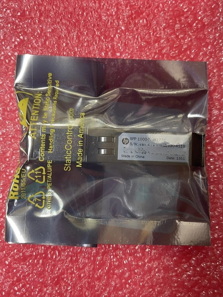 J8177C Copper 10/100/1000Base-TX SFP Transceiver new pulled