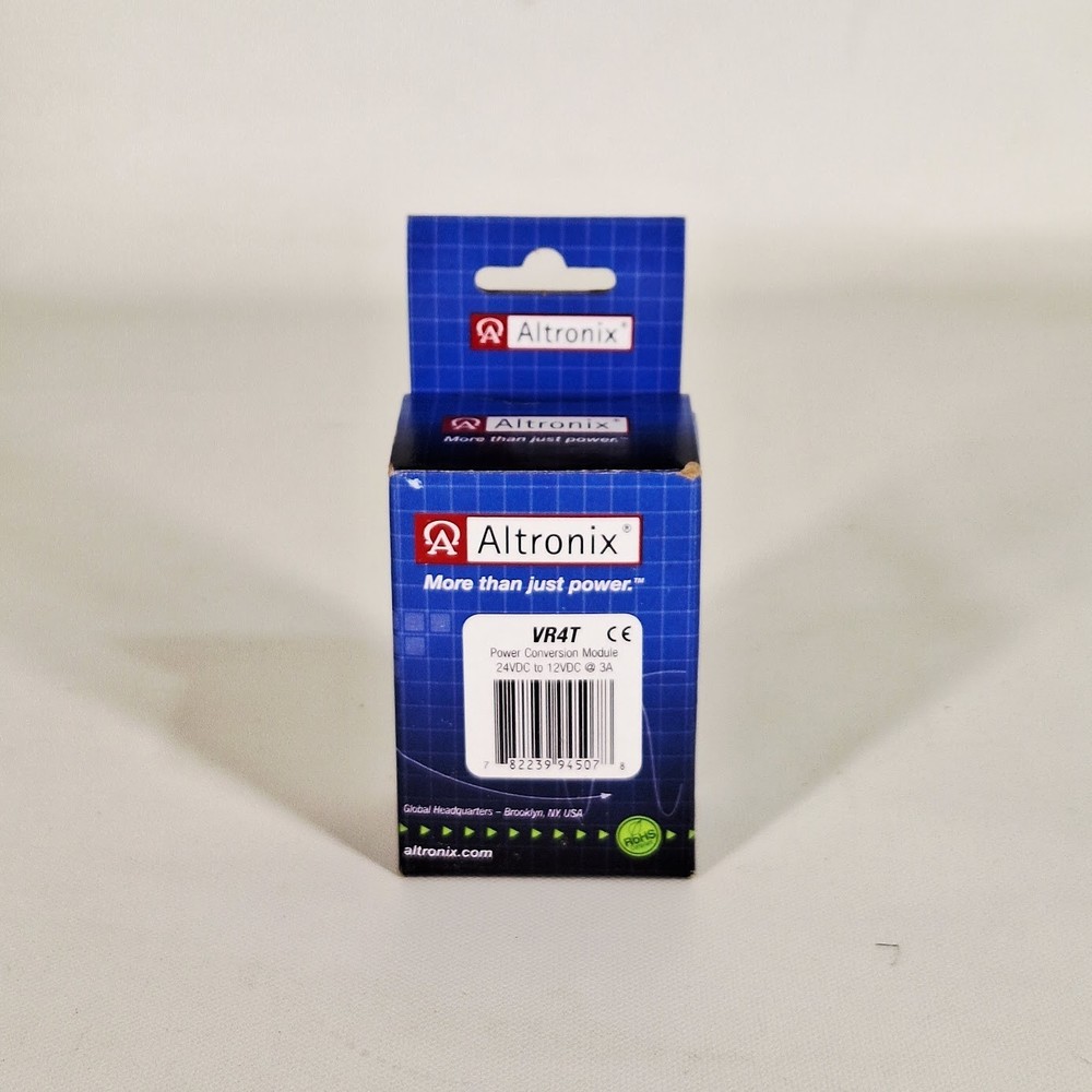 Altronix VR4T Power Conversion Module - 24VDC to 12VDC @ 3A Voltage Regulator