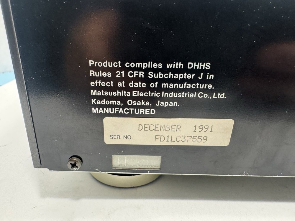 Technics SL-PD607 CD Changer 5 Compact Disc Player HiFi Stereo - TESTED WORKS