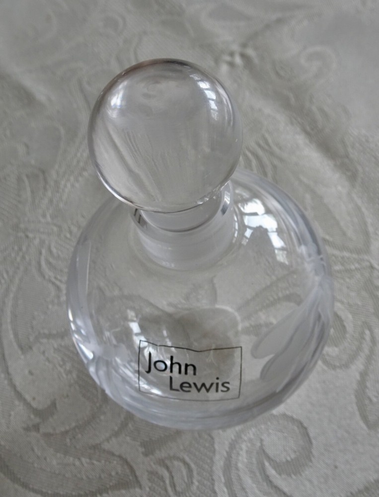 John Lewis perfume bottle featuring dragonflies