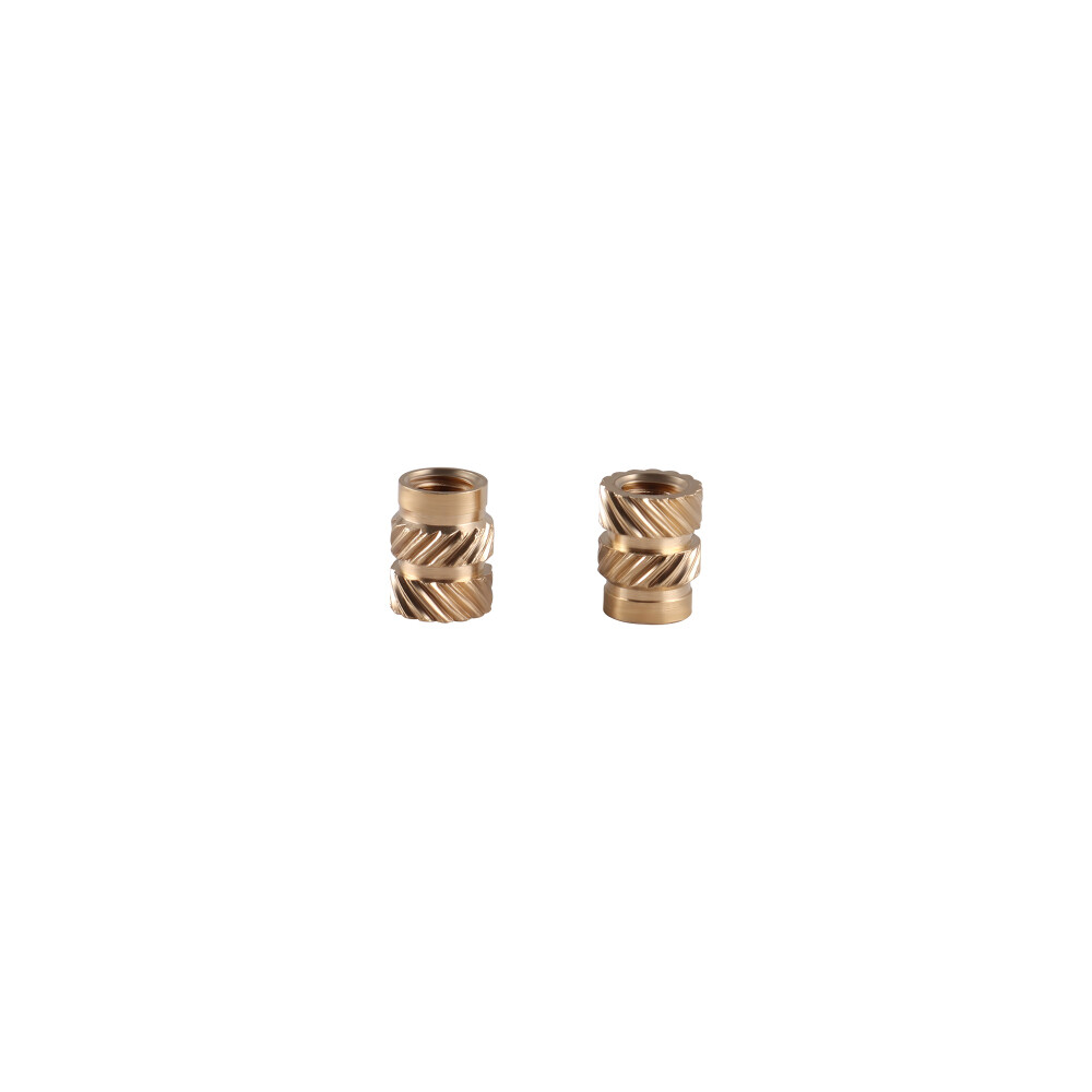 60Pcs M5 Brass Knurled Nut Threaded Heat Set Inserts for Plastic 3D Printing