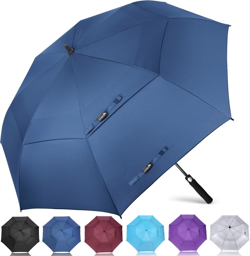Golf Umbrella Windproof Extra Large Oversized Heavy Duty Double Canopy Rain