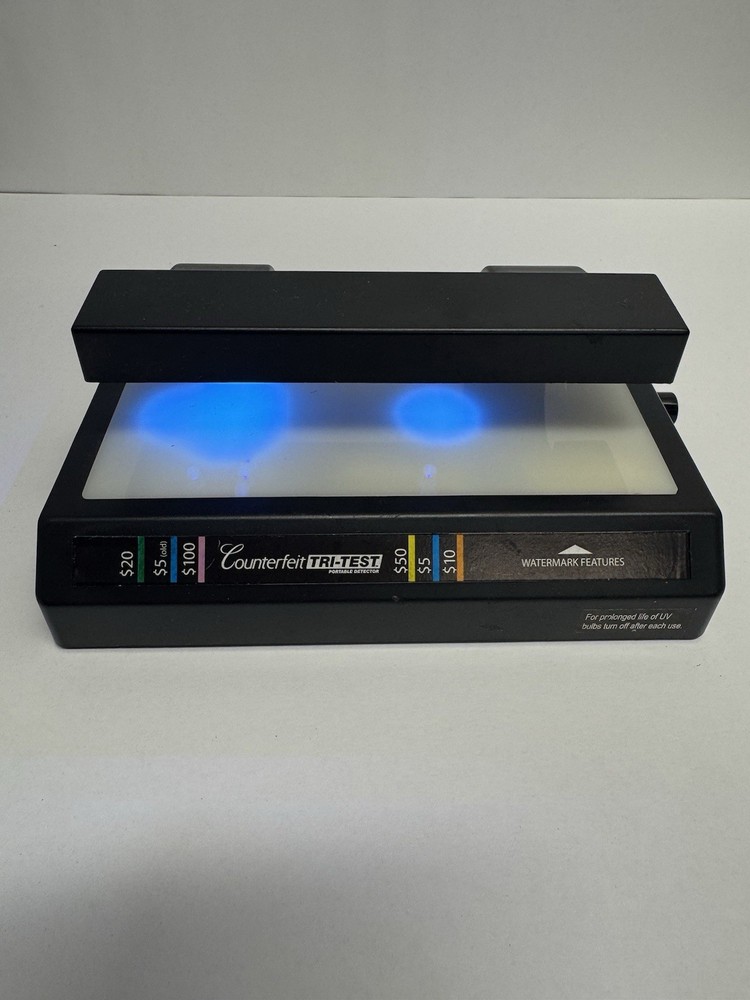 Drimark Counterfeit TRI-TEST Money Detector UV Light Tester