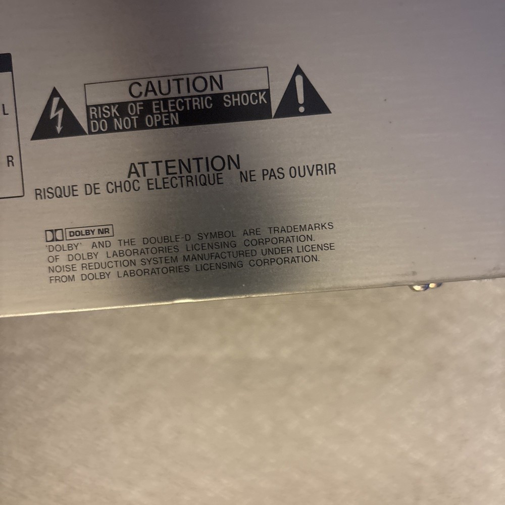 Sony Stereo Cassette Deck TC -W3 LEFT SIDE WORKS NOT RIGHT