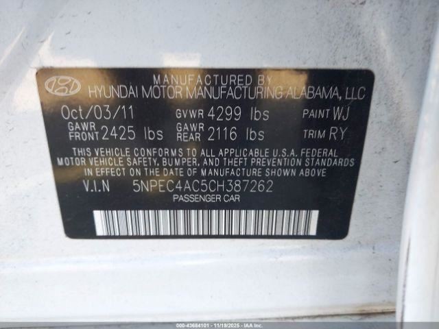 Fuse Box Engine Compartment VIN C 8th Digit Fits 11-14 SONATA 4930390