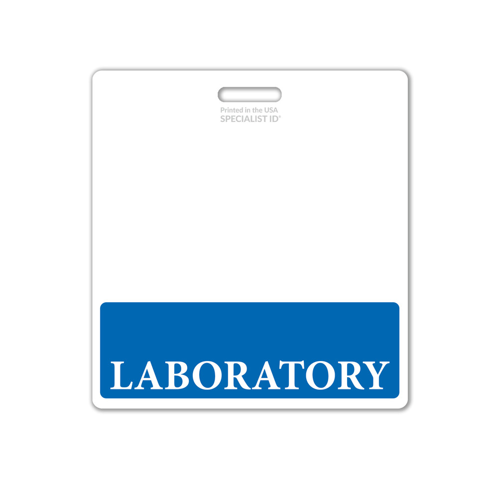 5 Pack - Laboratory Badge Buddy Oversized Horizontal XL ID Badge Backer