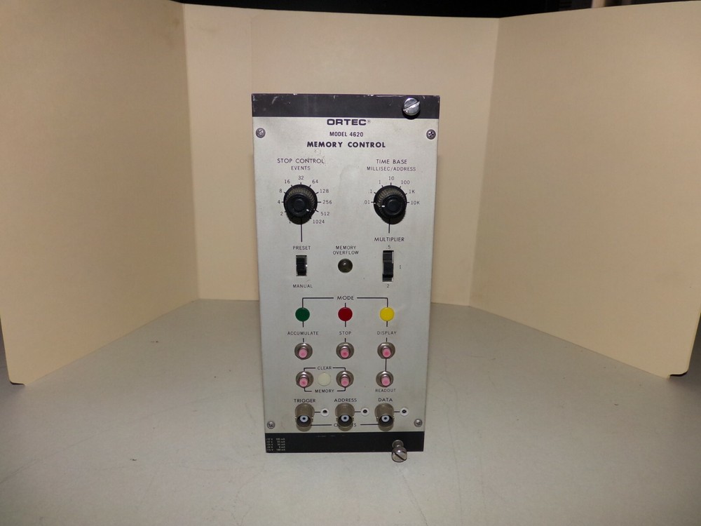 Ortec Model 4620 Memory Control Nim Bin Modular