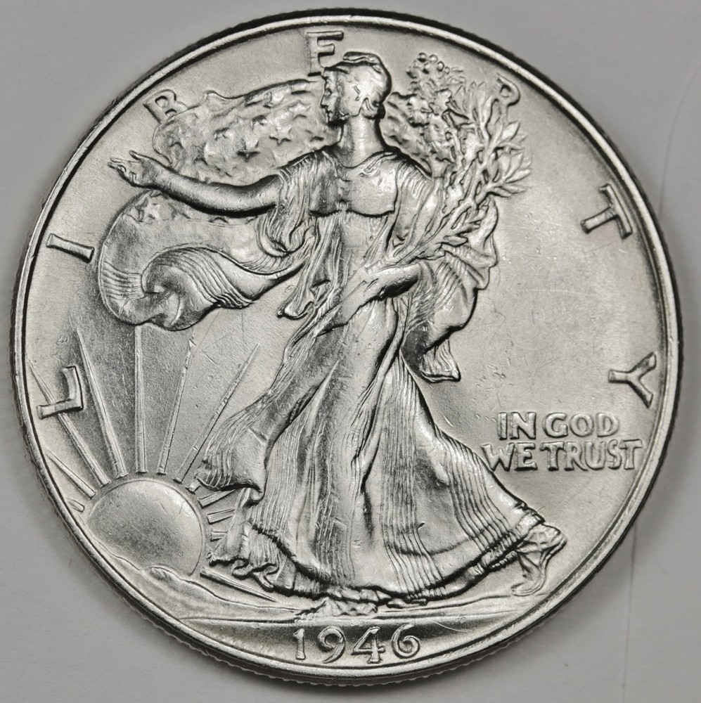 1946-p Walking Liberty Half.  B.U.  (Inventory H) 125502