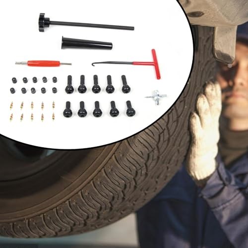 Quick Change Tire Valve Tool Kit, Tire Valve Stem Core Quickly Replacement