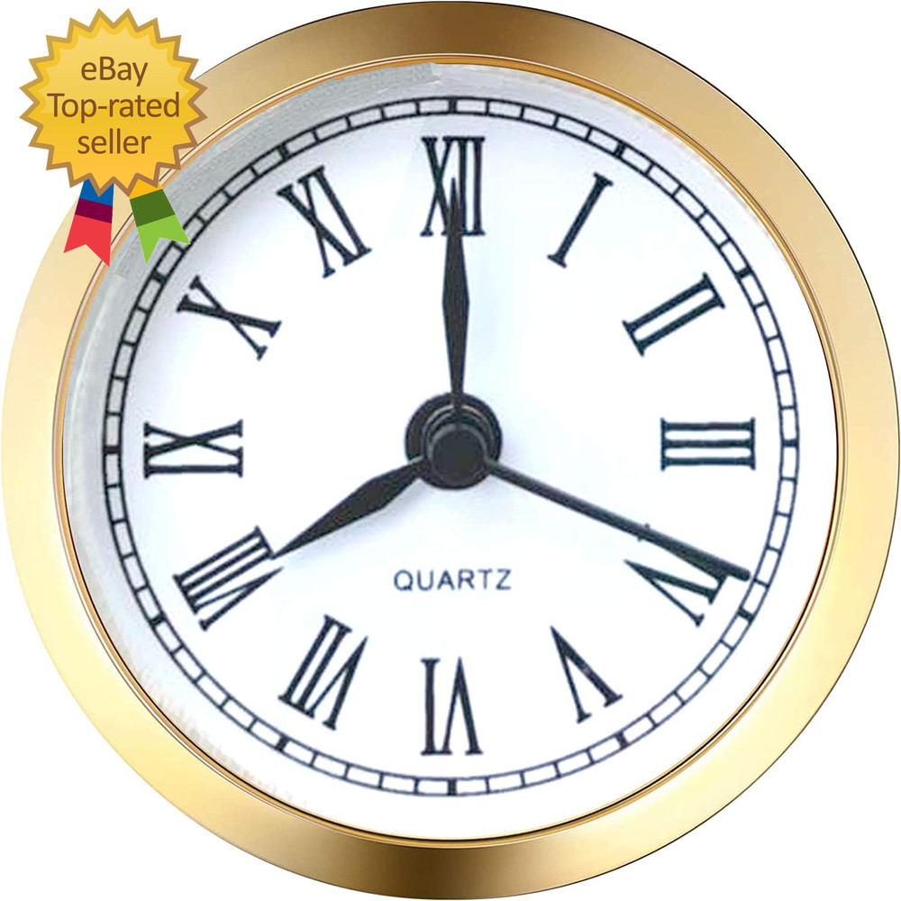Mini Clock Insert 2.4 Inch (61 Mm) round Quartz Clock Fit-Up Movement Miniature