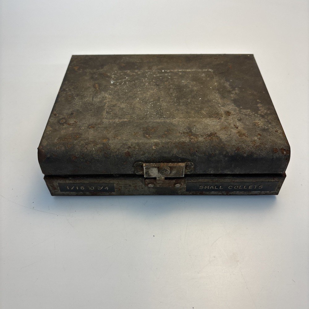 Vintage Jacobs Rubber Flex Collet Pad Set 1/8 To 5/8 With Case