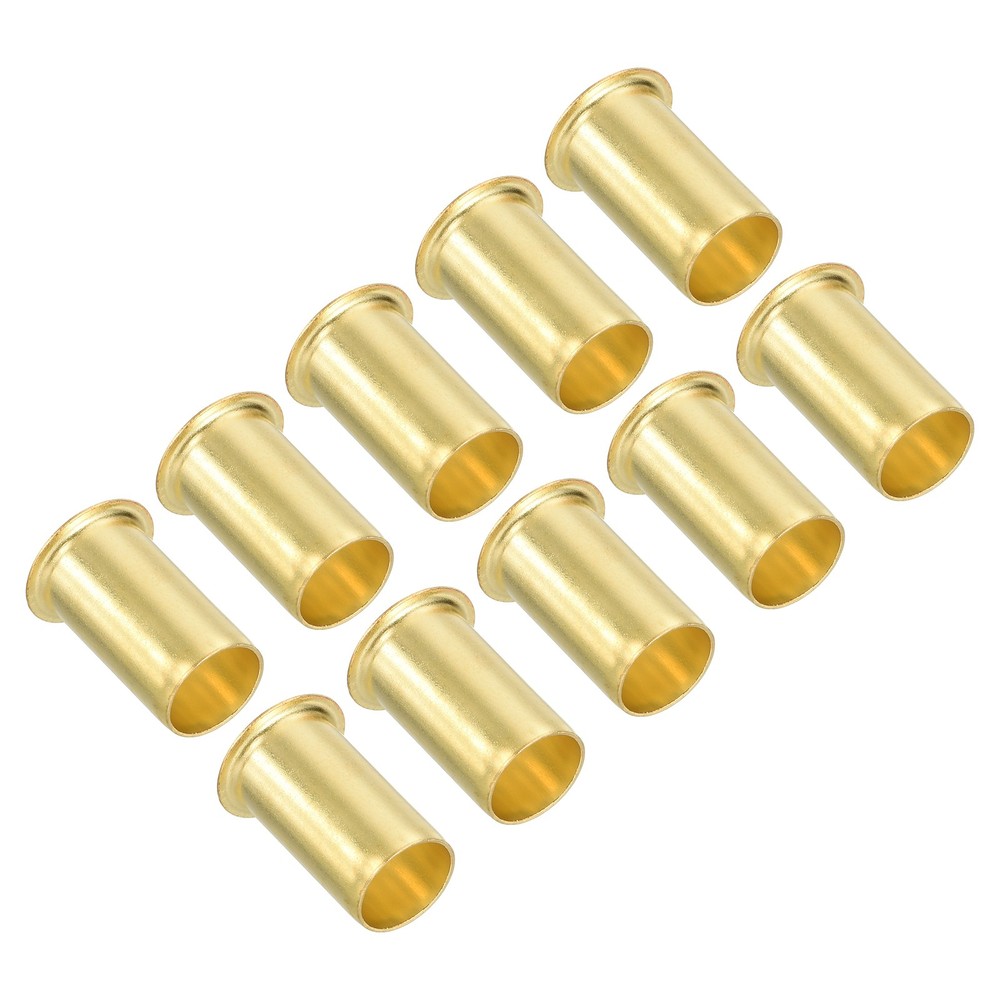 3/8" Tube ID Brass Compression Insert, 10Pcs Insert Tube Compression Fitting