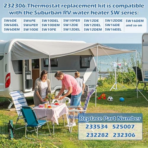 232306 & 232282 Thermostat Water Heater Limit Switch Kit Compatible with