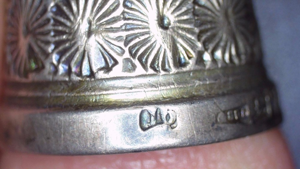 2 Vintage Sterling Silver Thimbles
