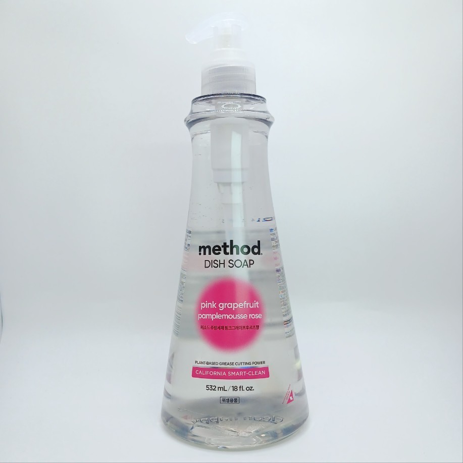 Method Dish Soap Pink Grapefruit 532ml Kitchen Cleanser