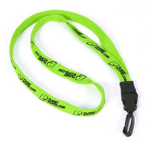 Planet Eclipse PE Comfort Lanyard 100% Polyester Green/Black NEW