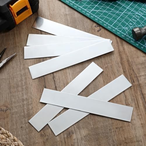 20 Pcs Zinc Anode Sheets, High Purity Copper Zinc Electrode Strips for Plating &