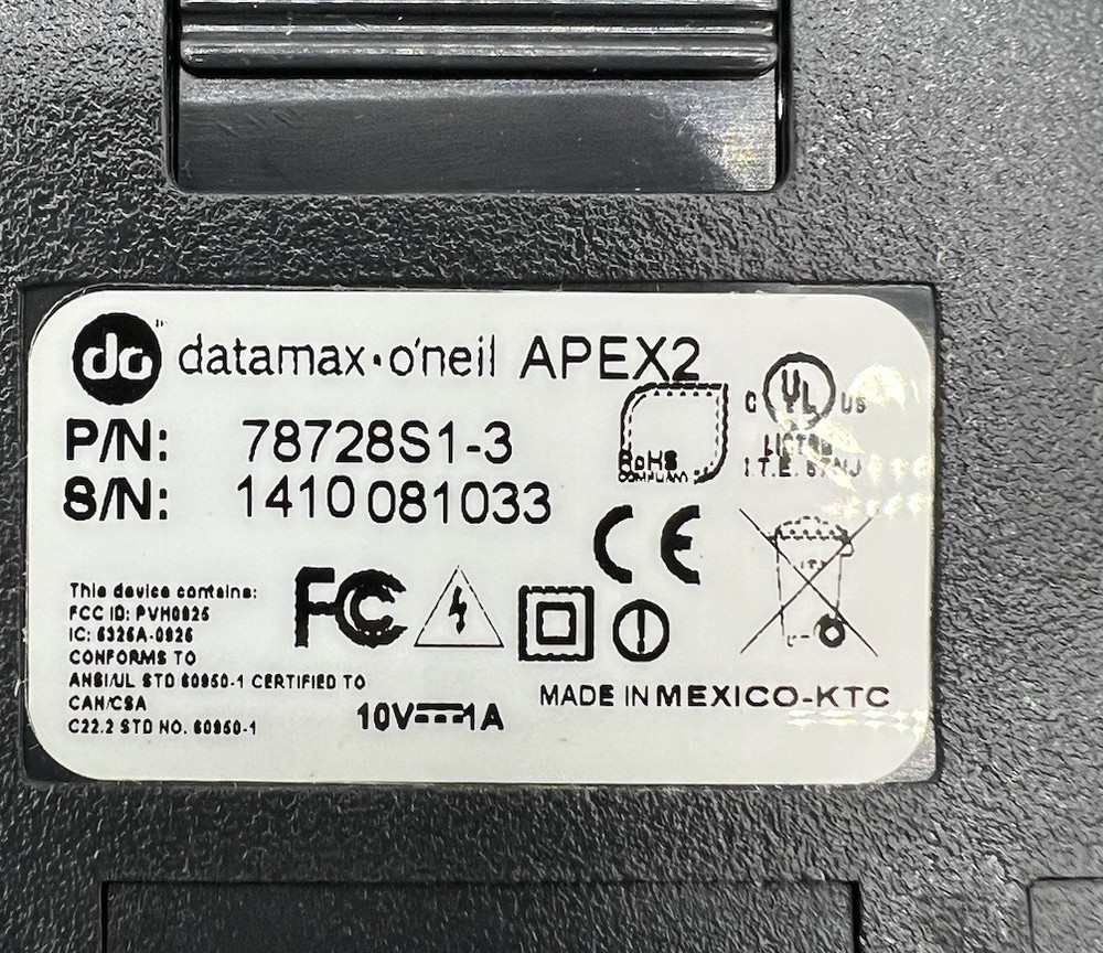 Datamax-Oneil Apex 2 Portable Direct Thermal Receipt Printer