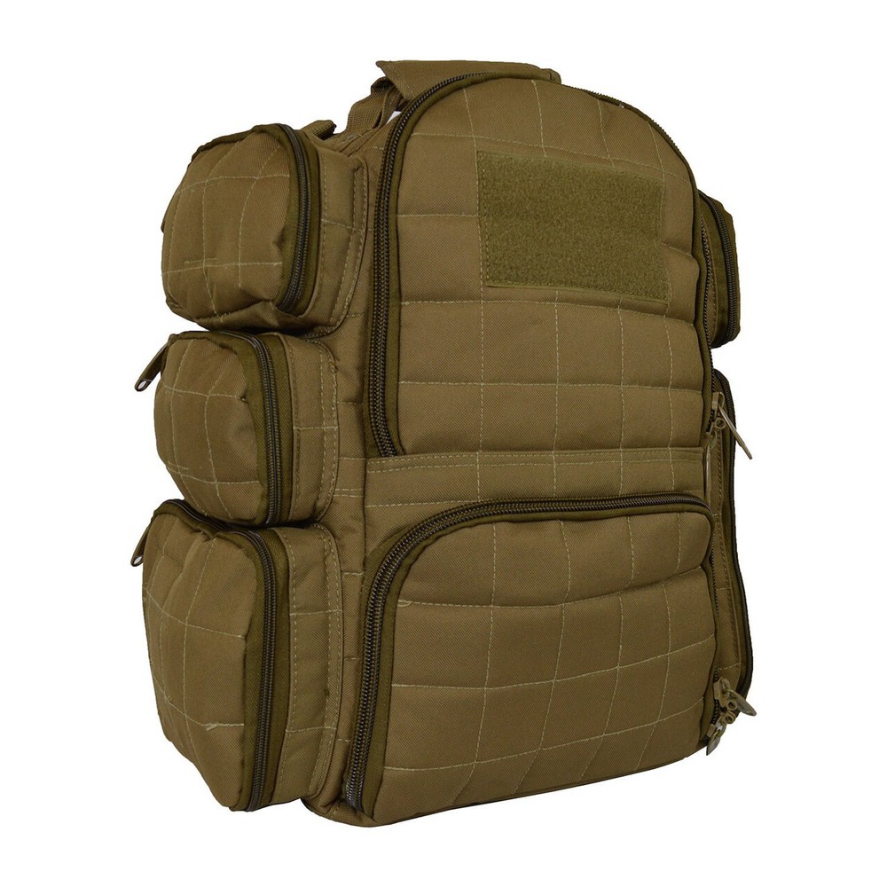 Backpack + Range Bag with Large Padded Deluxe Divider and 9 Clip Mag Holder -...