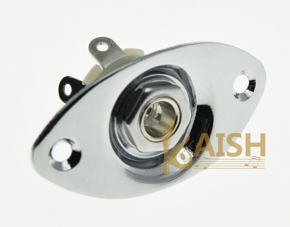 Electric Guitar Jack Plate Oval Output Jack Plate With Screws