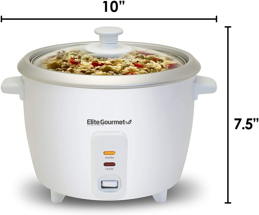 Elite Gourmet ERC-003 Electric Rice Cooker with Automatic Keep Warm New Version