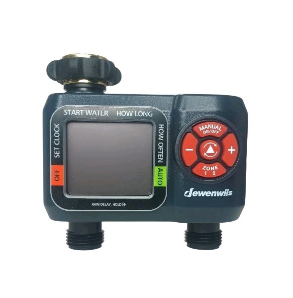 New Dewenwils 2-Zone Automatic Water Timer HDWT02B Hose Irrigation Controller