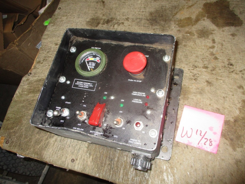Used Control Panel, APU, 96-9390 for Military Aux Power Unit