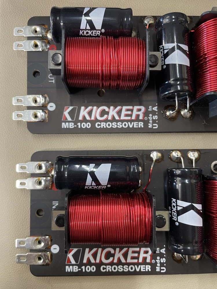 Old School Kicker MB-100 Passive Midbass Crossover, Pair, NOS #332