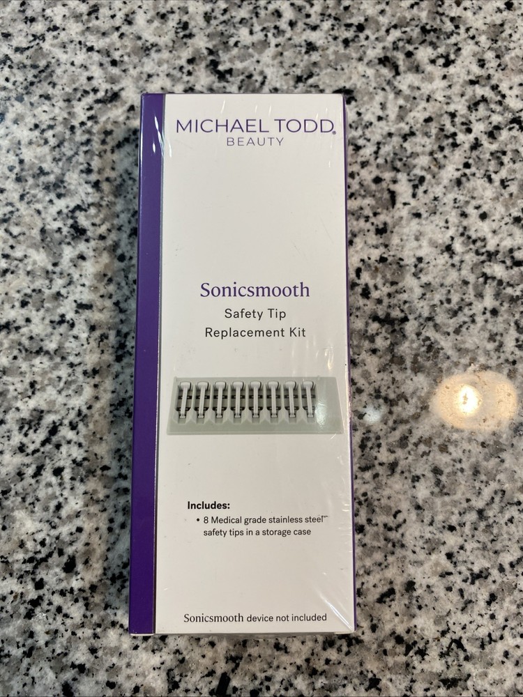 Michael Todd Beauty SONICSMOOTH 8 Safety Tips Replacement Kit Microderm NEW