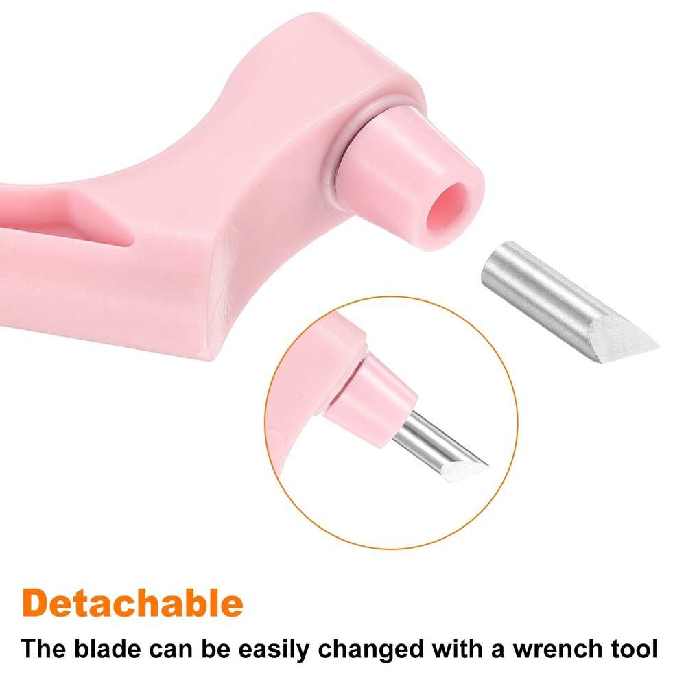 Craft Cutting Tools 30 Degree Blades 360° Rotating Blade, Pink