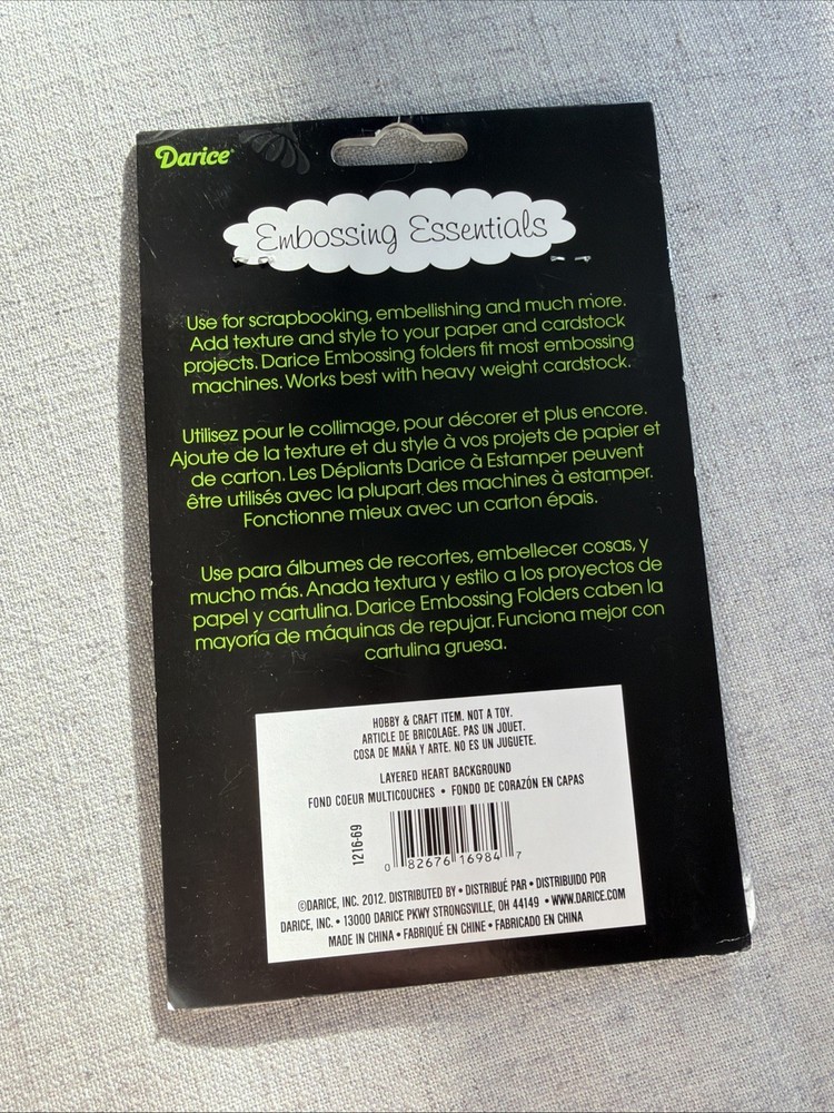 Darice Embossing Folders - Various Styles. Free Shipping