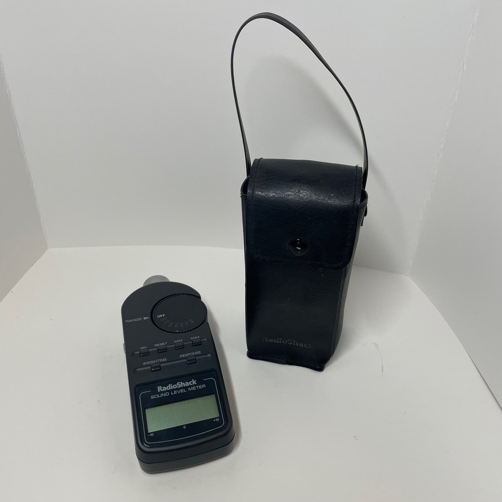 Radio Shack Digital Sound Level Meter 33-2055 Black w Case Tested Working