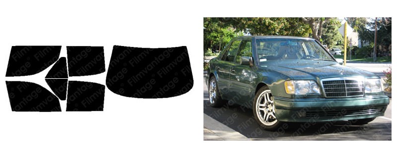 DUO CARBON CERAMIC PRECUT WINDOW TINT KIT FOR BENZ E320 E420 94-95 SIDE + REAR