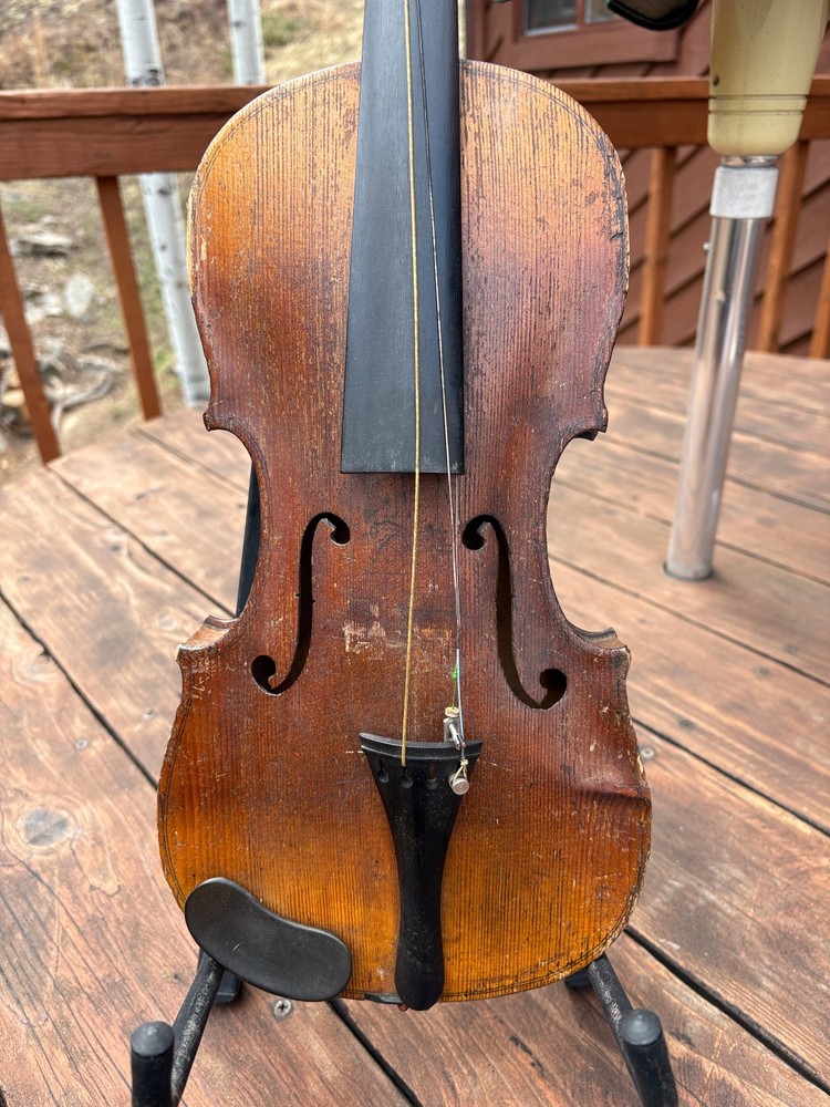 Old Antique Violin For Restoration, No label