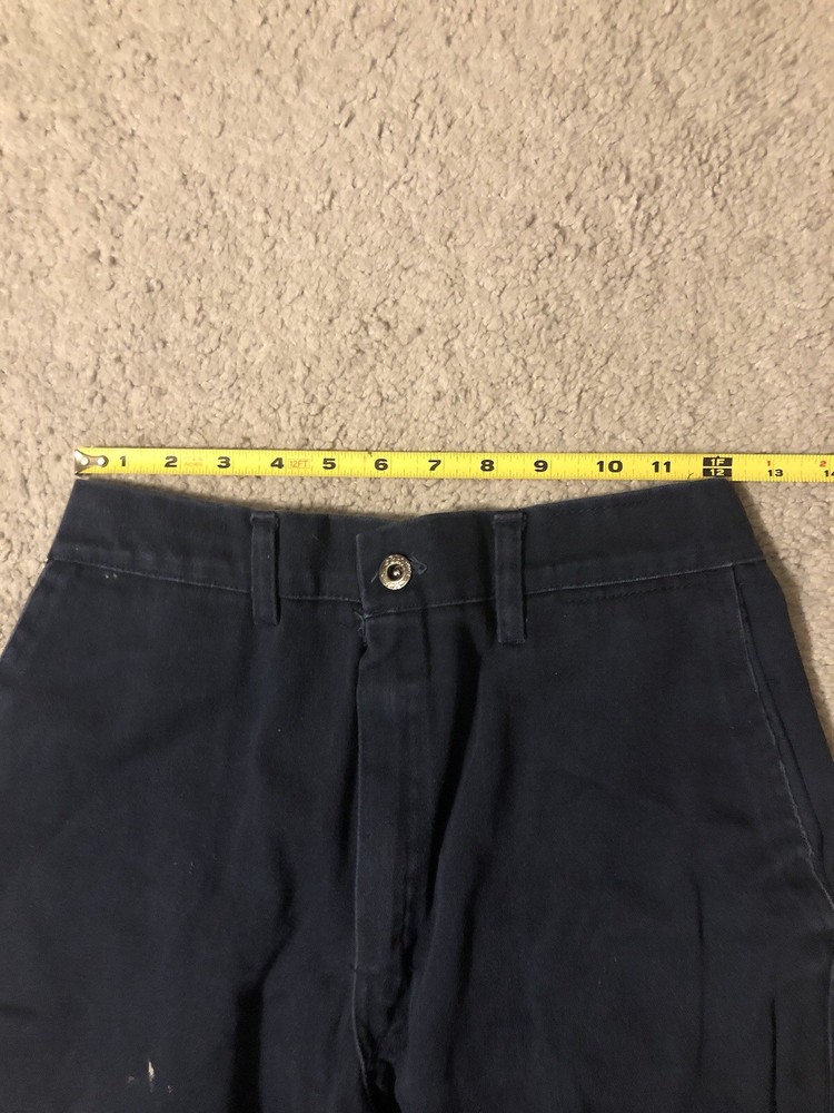 Flame Retardant Acid Resistant Adjustable Work Pants Size 32 Blue Welding